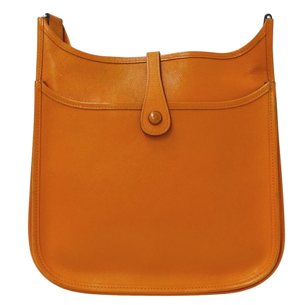 Hermes Hermès Evelyne 2 PM Shoulder Bag, Epsom Leather, Orange, J Stamp - Picture 3 of 16